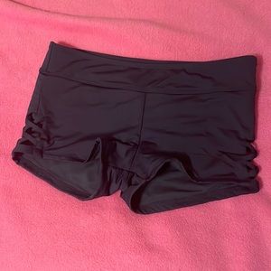 Gray Boyshort Swimsuit Bottoms